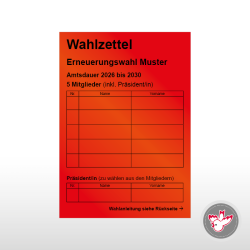 Stimmzettel Wahlzettel drucken, Witzig Druck AG