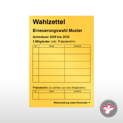 Stimmzettel Wahlzettel drucken, Witzig Druck AG