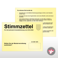 Stimmzettel Wahlzettel drucken, Witzig Druck AG