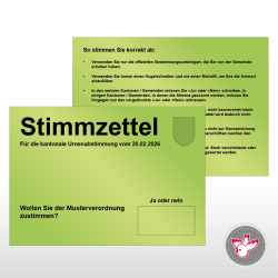 Stimmzettel Wahlzettel drucken, Witzig Druck AG