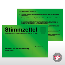 Stimmzettel Wahlzettel drucken, Witzig Druck AG