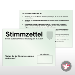 Stimmzettel Wahlzettel drucken, Witzig Druck AG