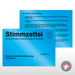 Stimmzettel Wahlzettel drucken, Witzig Druck AG