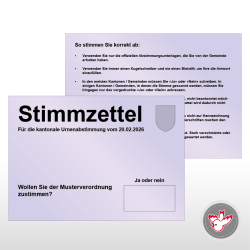 Stimmzettel Wahlzettel drucken, Witzig Druck AG