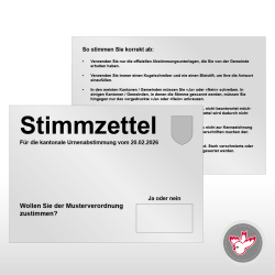 Stimmzettel Wahlzettel drucken, Witzig Druck AG