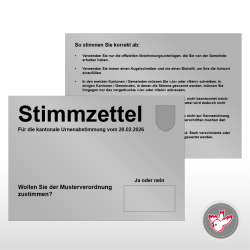 Stimmzettel Wahlzettel drucken, Witzig Druck AG