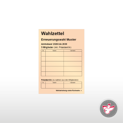 Stimmzettel Wahlzettel drucken, Witzig Druck AG