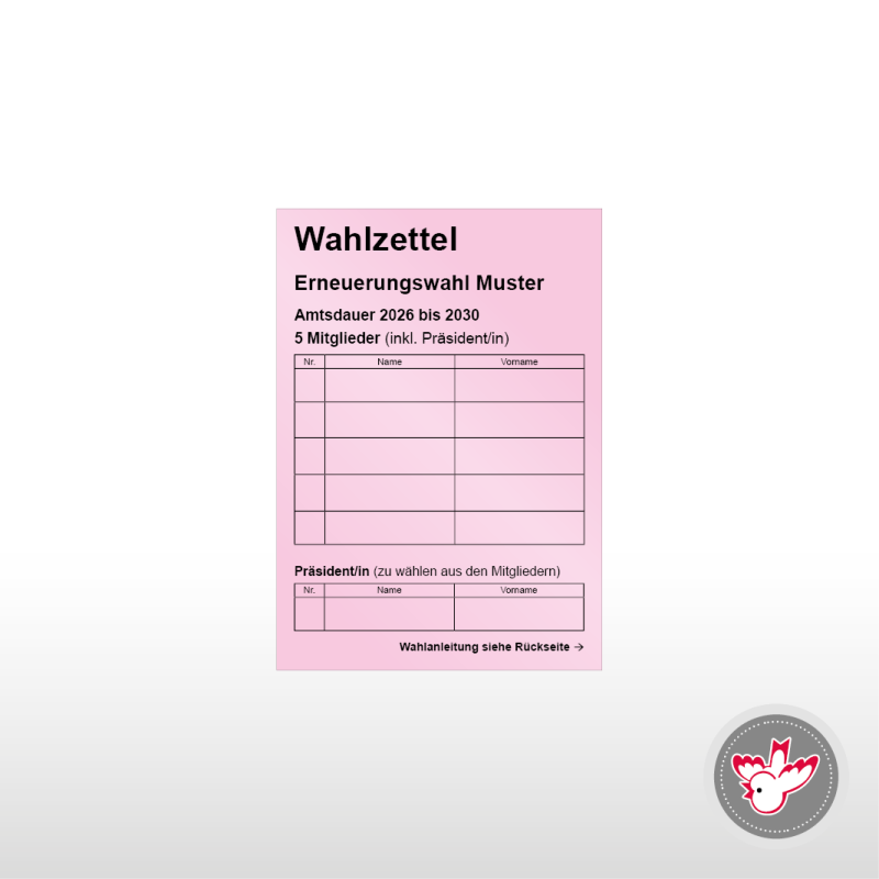 Stimmzettel Wahlzettel drucken, Witzig Druck AG