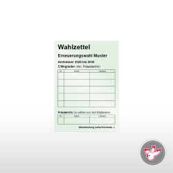 Stimmzettel Wahlzettel drucken, Witzig Druck AG
