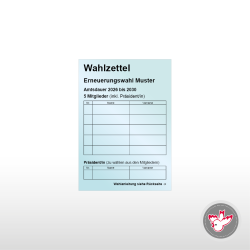Stimmzettel Wahlzettel drucken, Witzig Druck AG