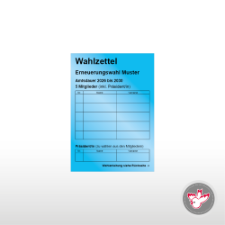Stimmzettel Wahlzettel drucken, Witzig Druck AG