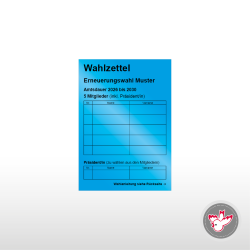 Stimmzettel Wahlzettel drucken, Witzig Druck AG