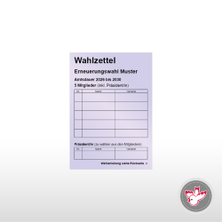 Stimmzettel Wahlzettel drucken, Witzig Druck AG
