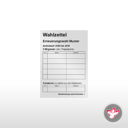 Stimmzettel Wahlzettel drucken, Witzig Druck AG