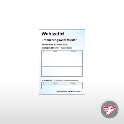 Stimmzettel Wahlzettel drucken, Witzig Druck AG