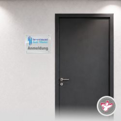 Plexi, Acrylglas drucken, Witzig Druck AG, Türschild