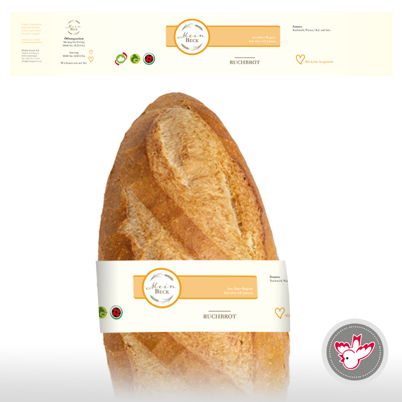 Banderole, Spitzbuben, Bäckerei, Edel, Verpackung, Witzig Druck AG, Drucksachen, Druckerei