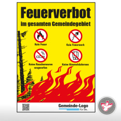 Feuerverbot, Waldbrand, Kein Feuer, Tafel Witzig Druck AG
