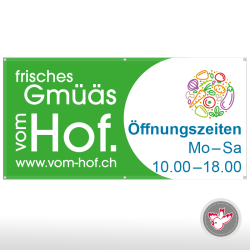 Blachen Banner drucken Witzig Druck AG