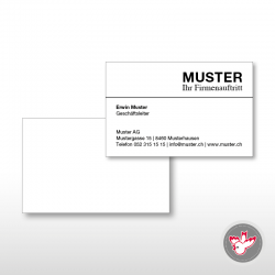 Visitenkarten drucken, Witzig Druck AG