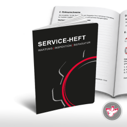 Service-Heft, Wartungsheft, Wartungsbuch, Wartungsdokument, Oldtimer, Einbaunachweise, Witzig Druck AG