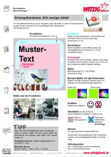 PDF Daten Druck Bierdeckel