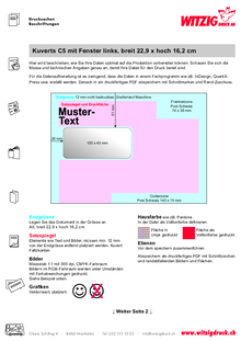 PDF Daten Druck C5 Fenster links